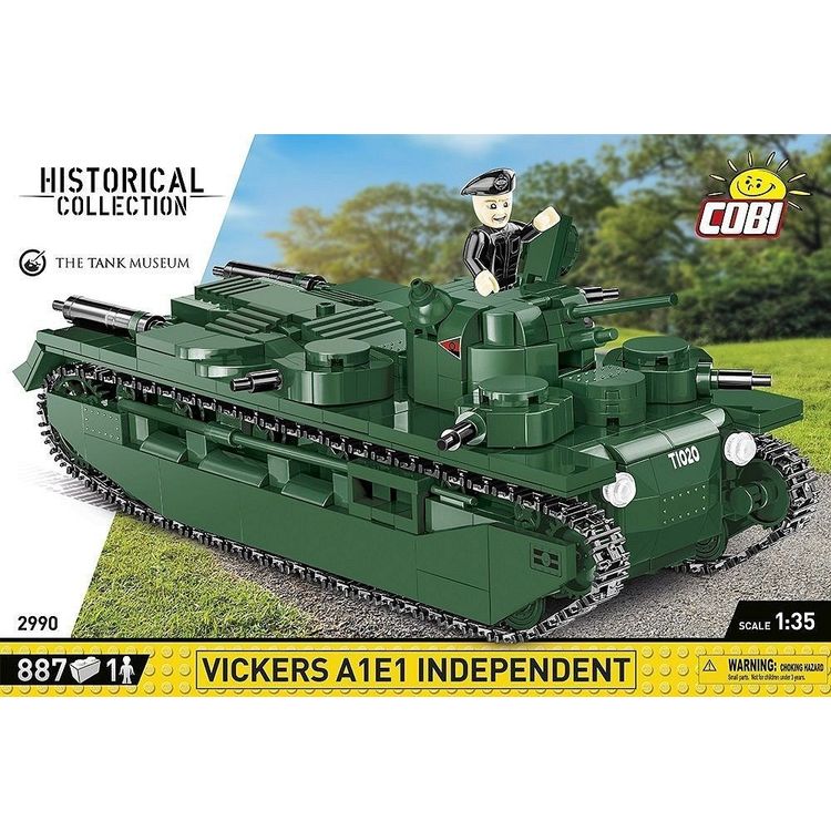 Tootefoto - Cobi COBI 2990 Historical Collection Great War British tank Vickers A1E1 Independent 887 bricks