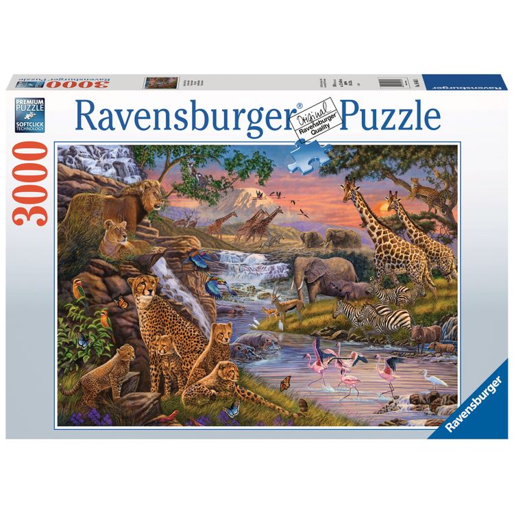 Tootefoto - Ravensburger Animal Kingdom Pusle 3000 tk Animals