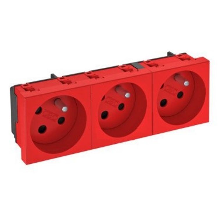 Tootefoto - Bettermann Triple M45 socket w / u 16A red - 6120326