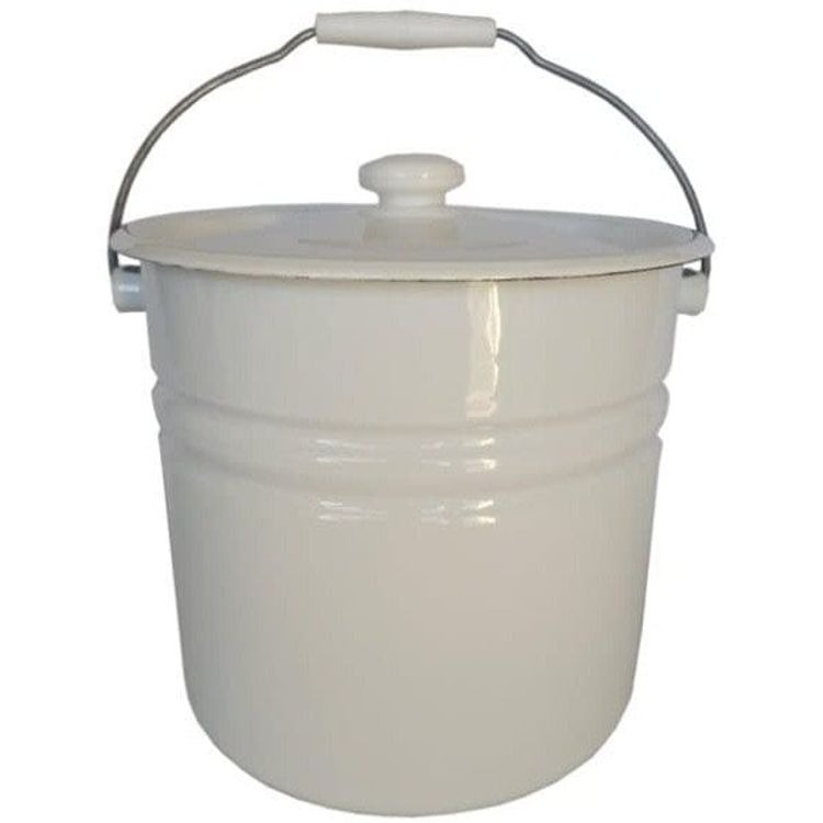 Tootefoto - WIADRO Z POKRYWK EMALIOWANE 12L