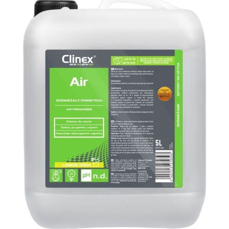 Tootefoto - Clinex Effective air freshener sprayed on surfaces CLINEX Air - Lemon Soda 5L Effective air freshener sprayed on surfaces CLINEX Air - Lemon Soda 5L