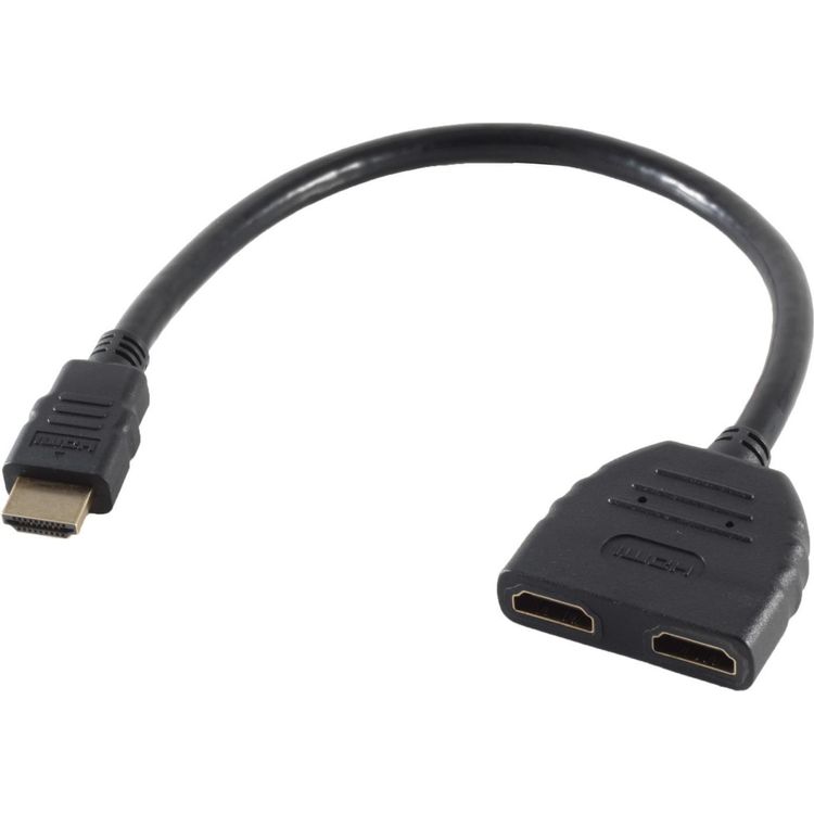 Tootefoto - HDMI-Adapter Typ A -> 2x Typ A St/Bu
