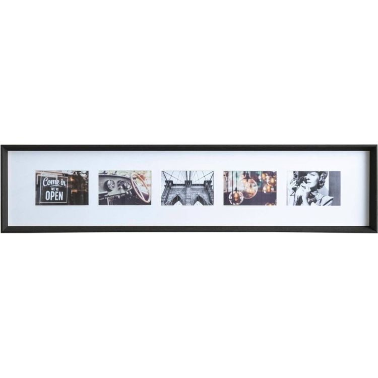 Tootefoto - Atmosf riraam AXEL raam 5 fotole, 22 x 97 cm, must