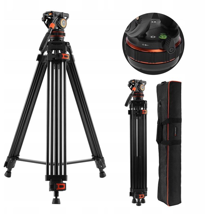 Tootefoto - Professionaalne filmi statiiv video naftapea K & F 192CM / KF09.147