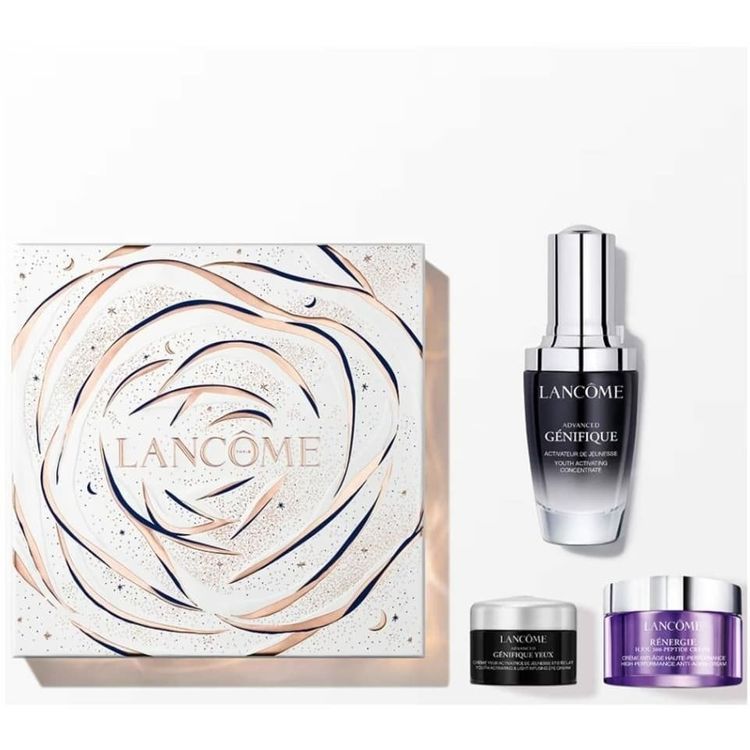 Tootefoto - Komplekt Lancome: Advanced Genifique, vananemisvastane, seerum, n ole, 30 ml + R nergie HPN 300-peptiid, vananemisvastane, kreem, n ole, 15 ml + Advanced Genifique, niisutus, silma