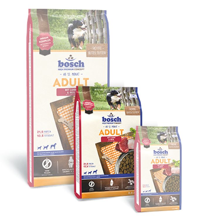 Tootefoto - Bosch 5208003 kuivtoit koerale 3 kg T iskasvanu Lammas, Riis