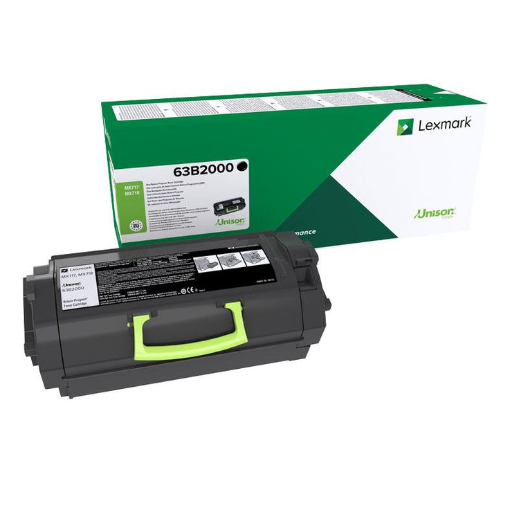 Tootefoto - Lexmark 63B2000 toonerikassett 1 tk Originaal Must
