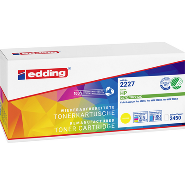 Tootefoto - Edding Toner Replaced Hp 207X Compatible Magenta 2450 Sides Edd-2227 18-2227