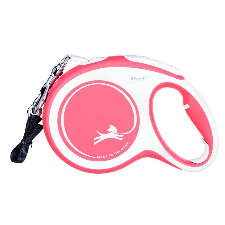 Tootefoto - Flexi New Comfort L Tape 8 m Punane Koer Sisset mmatav jalutusrihm