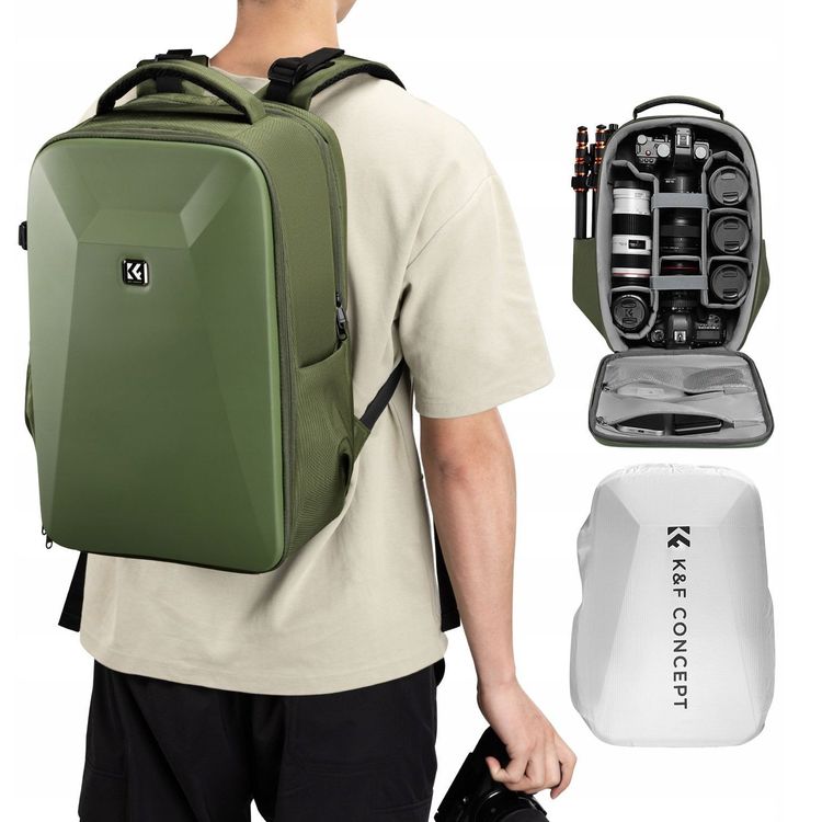 Tootefoto - Fotoseljakott DSLR-kaamerale Canon Nikon Sony / K&f / Kf13.134v3 Green