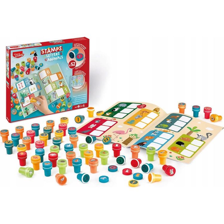 Tootefoto - Creativ Kolorowe Stempelki literki i zwierz tka