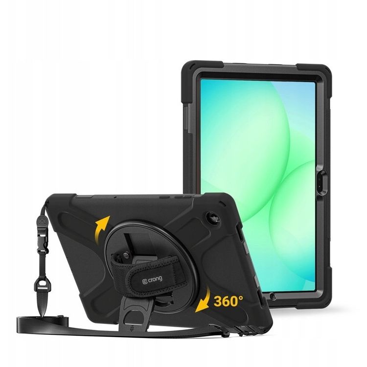 Tootefoto - Crong Defender Plus soomustatud mbris Samsung Galaxy Tab A11+ 10,9 (must) jaoks