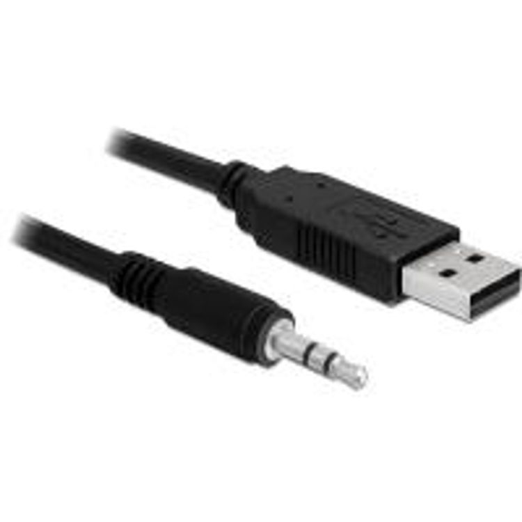 Tootefoto - DeLOCK USB 2.0/3.5 mm 1.8m audiokaabel 1,8 m 3.5mm Must