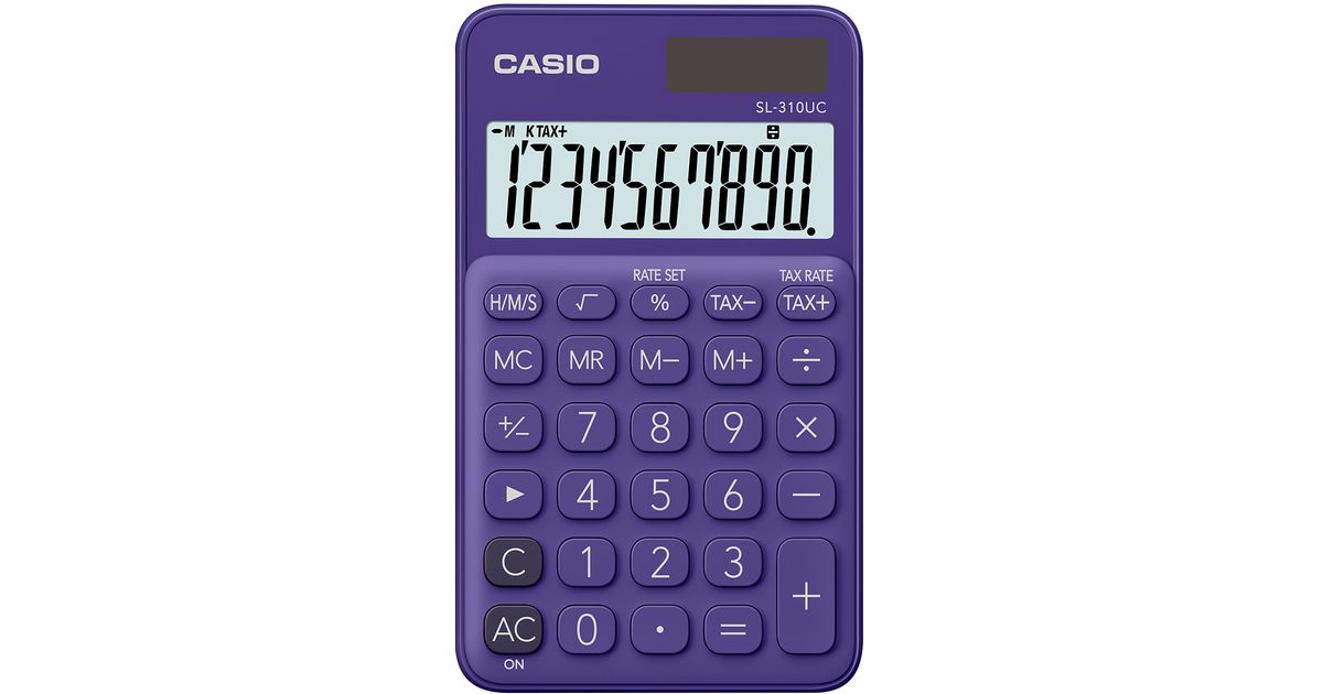 Casio shop purple calculator