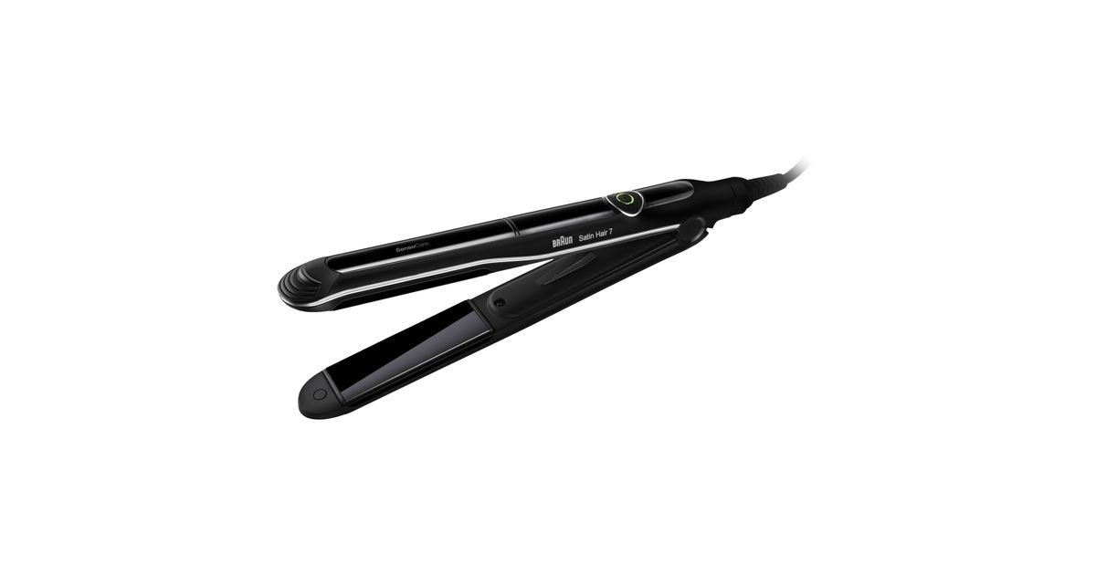 Braun Satin Hair 7 SensoCare ST780 Straightening iron Warm Black 2 m Straighteners Hair products Beauty and wellness MT Shop