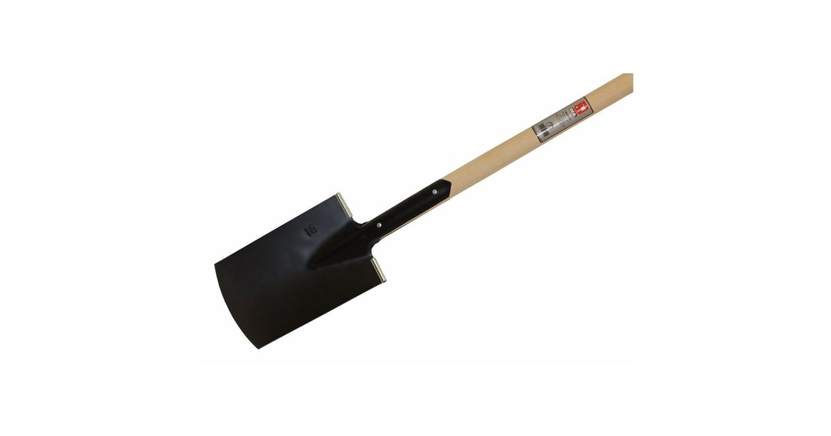 Ideal spade PIONIER building spade gardener shape black powder-coated ...