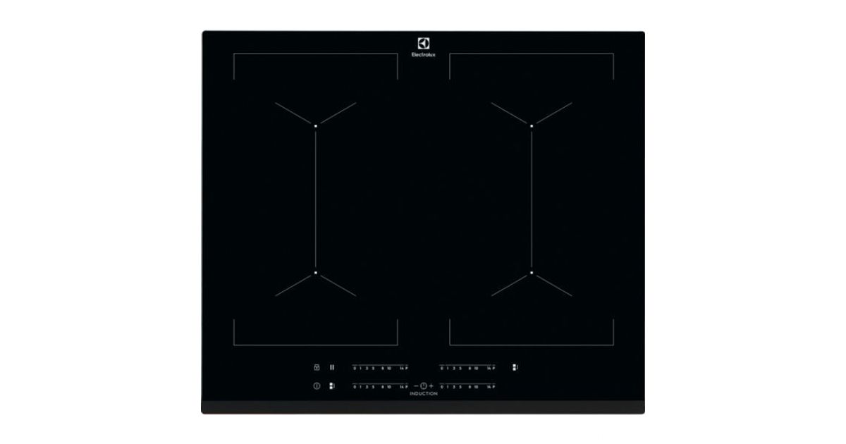 Electrolux EIV644 Black Builtin 60 cm Zone induction hob 4 zone(s