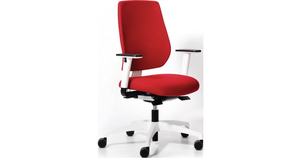 DAUPHIN office swivel chair with synchronous technology red 390510mm