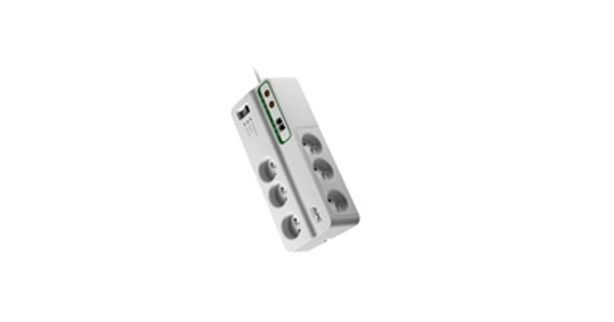 APC PMH63VT-FR, 1836 J, 6 AC-uitgang (en), Type E, 230 V, 50 Hz, 2300 W