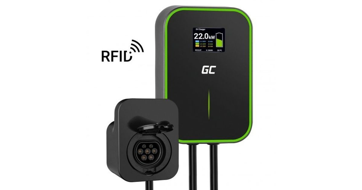 Em Set Green Cell Wallbox Ev Powerbox Rfid X Ladebuchse Typ Kw A