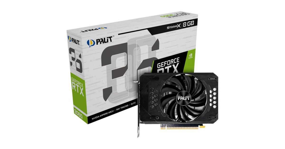 Palit GeForce RTX 3060 StormX NVIDIA 8 GB GDDR6 - Graafikakaardid