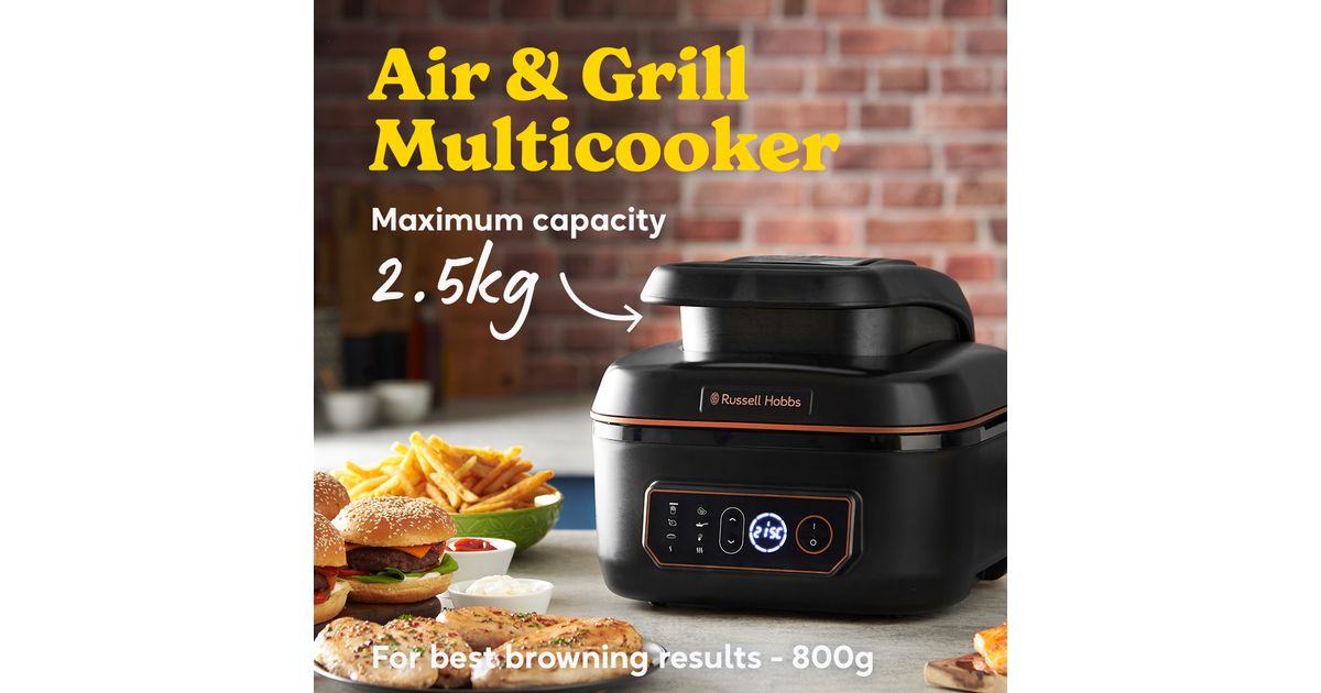 Russell Hobbs 5.5L SatisFry Air & Grill Multicooker, 26520, Black