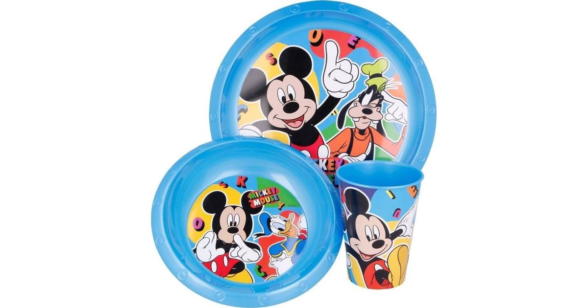 Mickey mouse plate outlet and bowl set