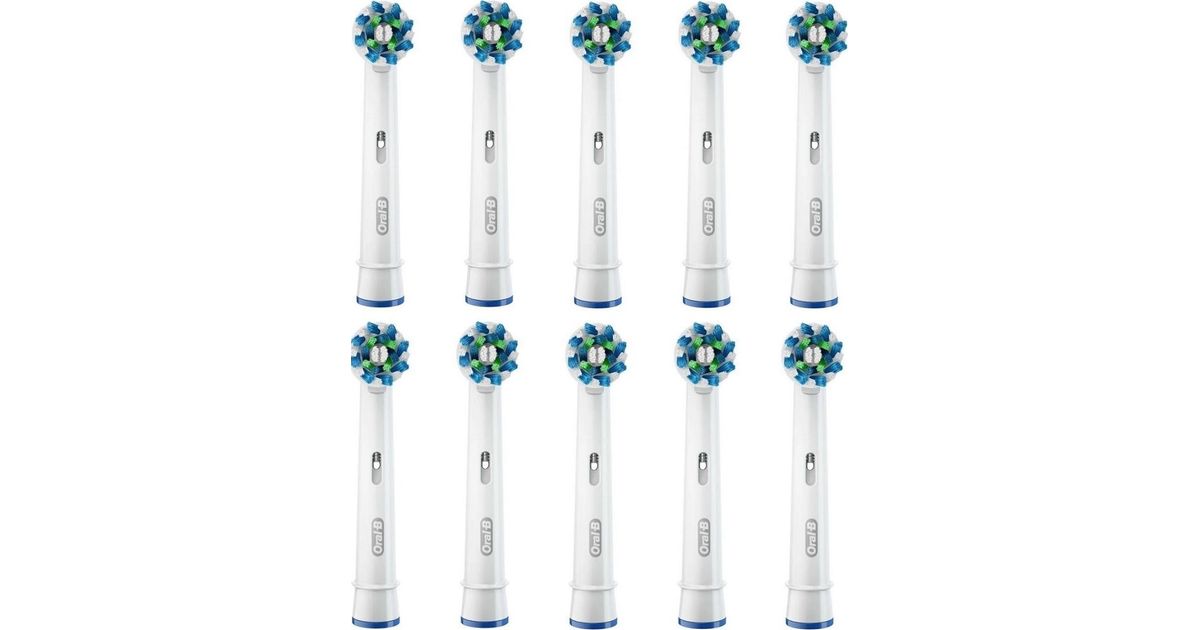 Oral-B CrossAction 80250712 Hammasharjan Pää 10 Kpl Sininen, Vihreä ...