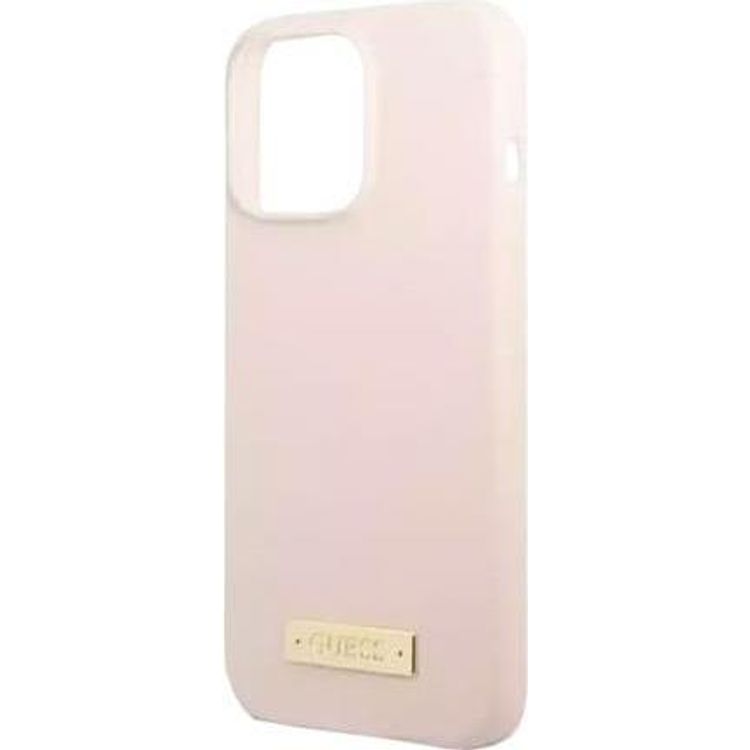 Tootefoto - Guess Silicone Logo Plate MagSafe do iPhone 13 Pro Max (r owy)