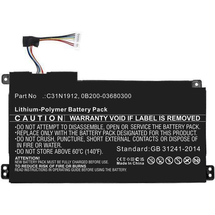 Tootefoto - CoreParts Laptop Battery 41.04Wh Li-Polymer 11.4V 3600mAh - Batterie - 3.600 mAh (0B200-03680200-CP)