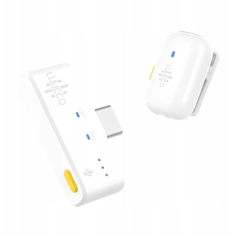 Tootefoto - Mini Wireless HD Lavalier mikrofon 100m telefonile USB Type-c Usb-c / minipods K1 / valge