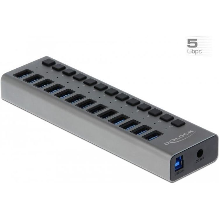 Tootefoto - DeLOCK 63738 jaotur USB 3.2 Gen 1 (3.1 Gen 1) Type-B 5000 Mbit/s Hall