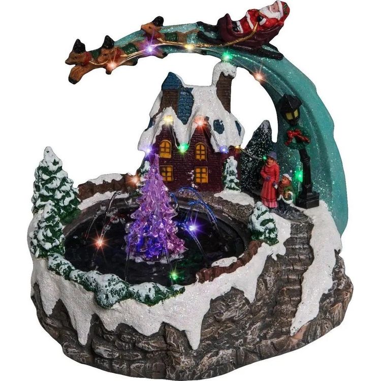 Tootefoto - J ulukaunistus F ric Lights ja j ulus im J uluvana kelk LED-valgustusega