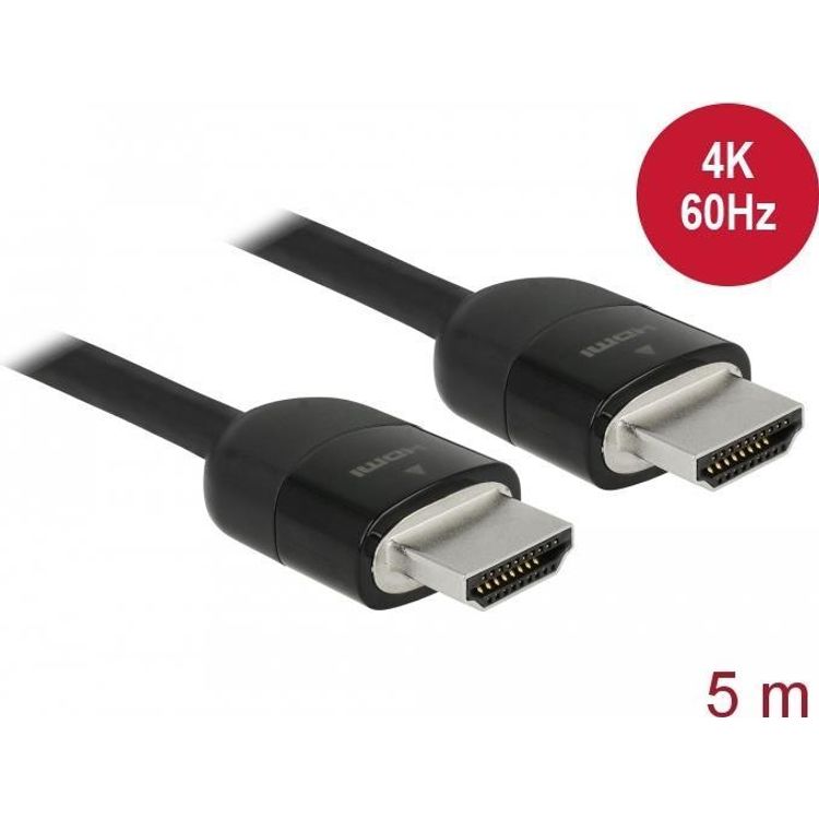 Tootefoto - DeLOCK 84966 HDMI-kaabel 5 m HDMI t p A (Standard) Must