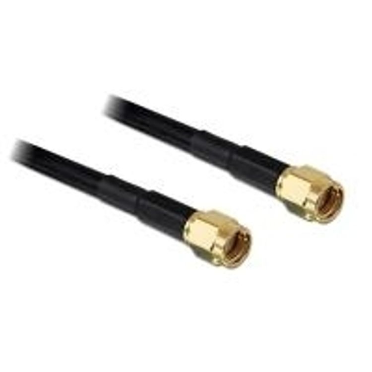Tootefoto - DeLOCK RP-SMA - RP-SMA, 10m koaksiaalkaabel Must