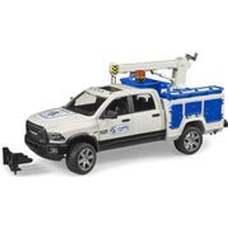 Tootefoto - bruder 02509 RAM 2500 Service Truck mit Kran und Rundumleuchte (02509)