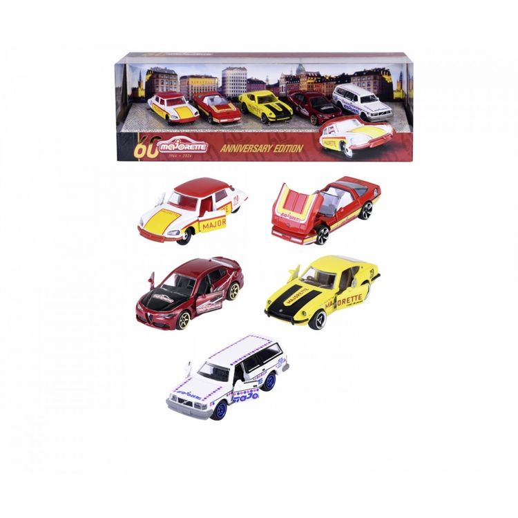 Tootefoto - Vehicle set Majorette 60th anniversary 5-pak