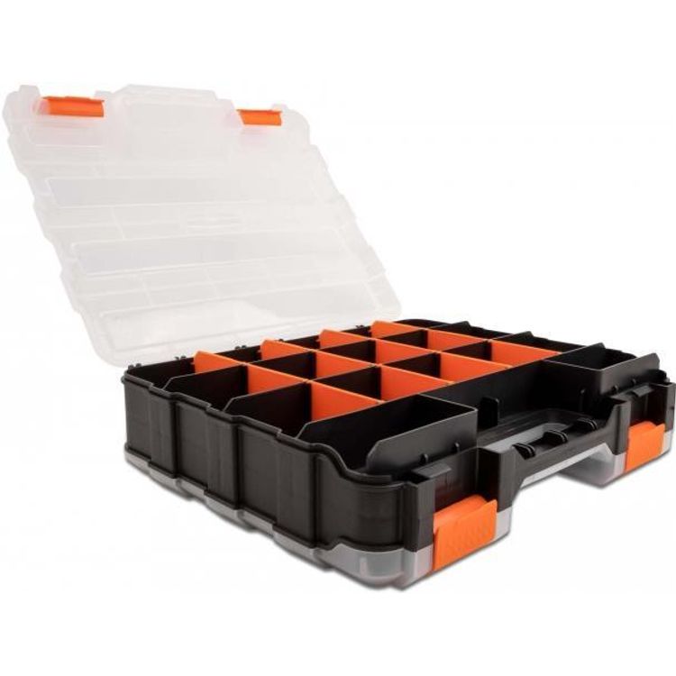 Tootefoto - DeLOCK 18417 hoiukarp ja -korv Ladustamiskast Nelinurkne Plast Must, Oran