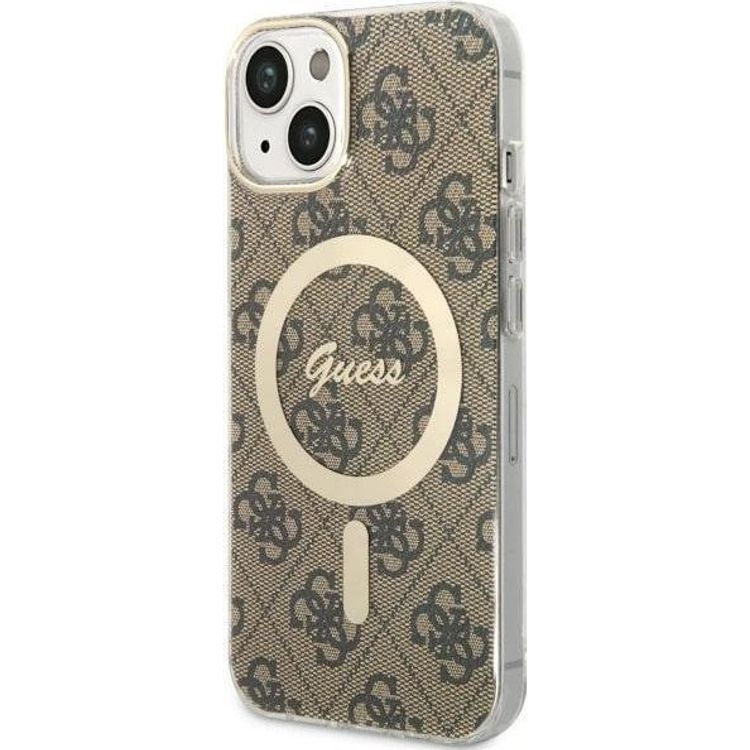 Tootefoto - Guess Guess 4G MagSafe iPhone 14 mbris (pruun)