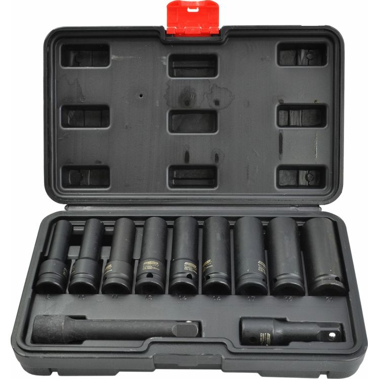 Tootefoto - AWTools AWTOOLS L GIPISKUSTE KOMPLEKT 1/2" PIKK 11 tk. MUST JOON