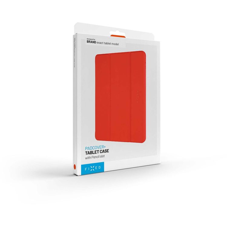 Tootefoto - Fikseeritud tahvelarvuti mbris FIXED Padcover Apple iPad 10,9" (2022)/iPad 11" (2025) jaoks koos aluse ja pliiatsikotiga, punane