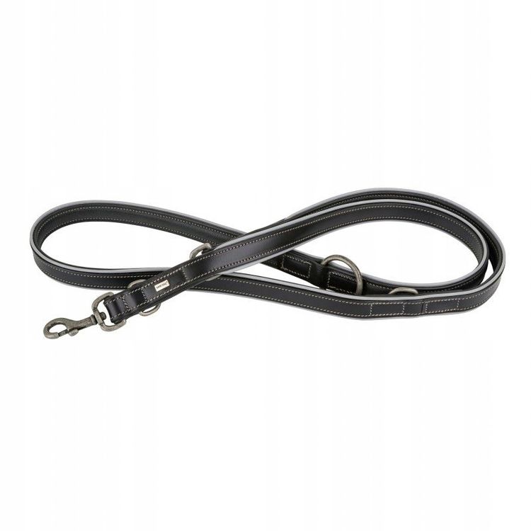 Tootefoto - Nahast kaelapael, 25 mm / 200 cm, must