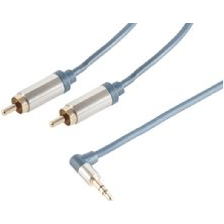 Tootefoto - shiverpeaks sp-PROFESSIONAL audiokaabel 0,75 m 3.5mm 2 x RCA Sinine, Kroom