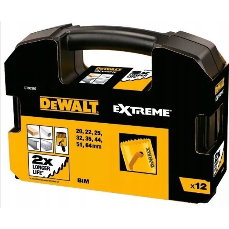 Tootefoto - Dewalt DEWALT AUKUSAE KOMPLEKT 12 tk. BIMETAALNE UNIVERSAALNE