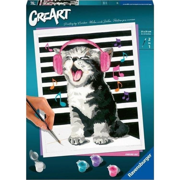 Tootefoto - Ravensburger CreArt: laulev kass