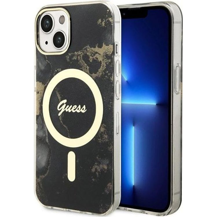 Tootefoto - Guess Guess Golden Marble MagSafe iPhone 14 mbris (must)