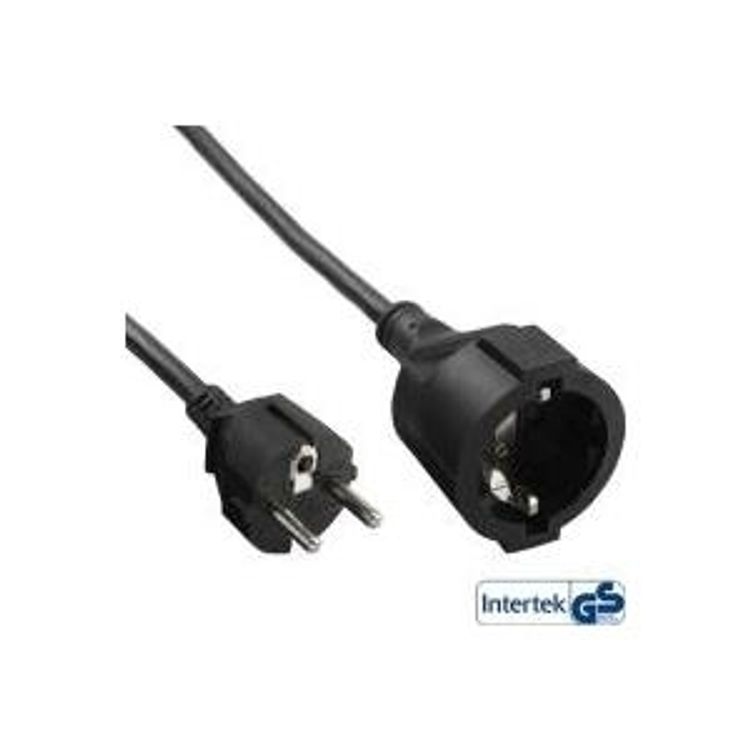 Tootefoto - InLine 16403 pikendusjuhe 3 m 1 vahelduvvoolu kontakt Must