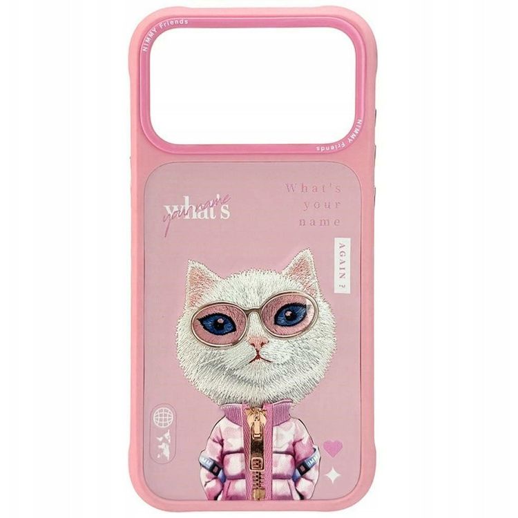 Tootefoto - Etui Nimmy Cool&Cute 2.0 Cat do iPhone 17 Pro Max r owy
