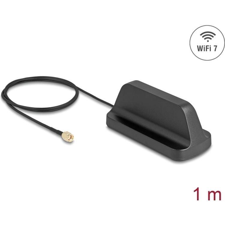 Tootefoto - Delock WiFi 7 Antenne RP-SMA Stecker 2.5 - 3.6 dBi omnidirek (81453)