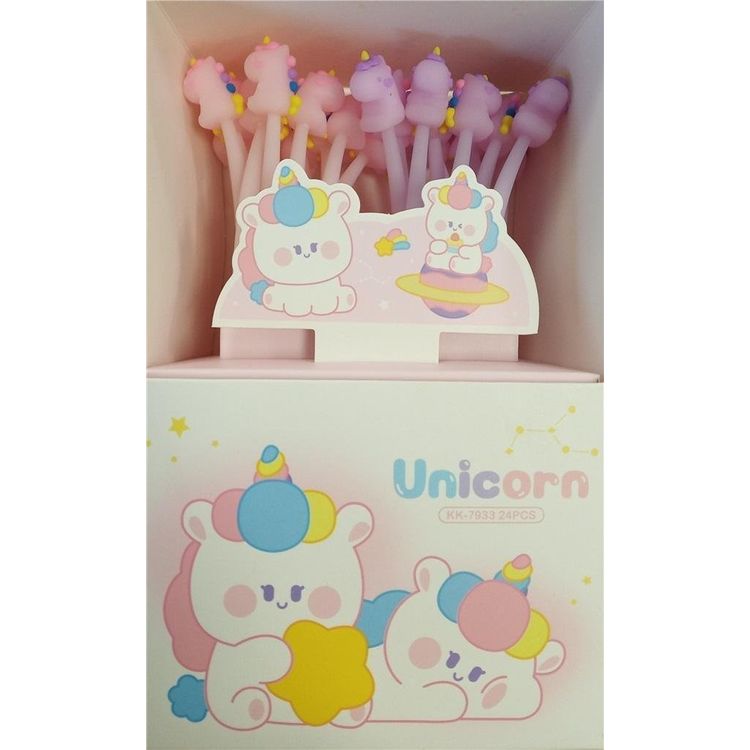 Tootefoto - FANDY Silky Unicorns geelpliiats (24 tk)